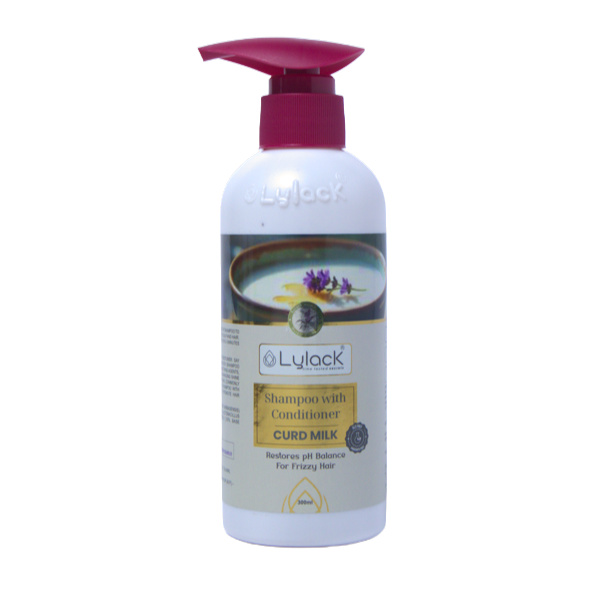 LYLACK SHAMPOO WITH CONDITIONER ( CURD MILK) 300 ML